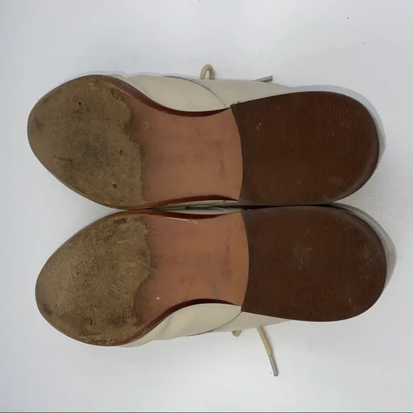 Madewell Cream Leather Oxfords - Picture 8 of 8